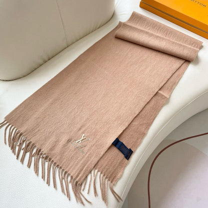 SCARF 180 CM IN SAND BROWN CASHMERE 396550