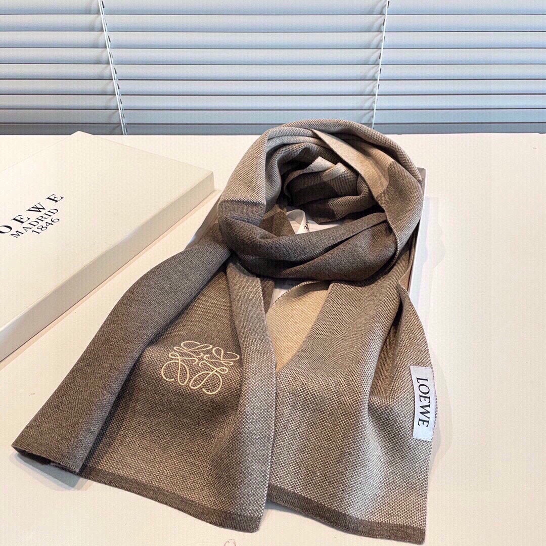 SCARF 180 CM IN BROWN CASHMERE 126311