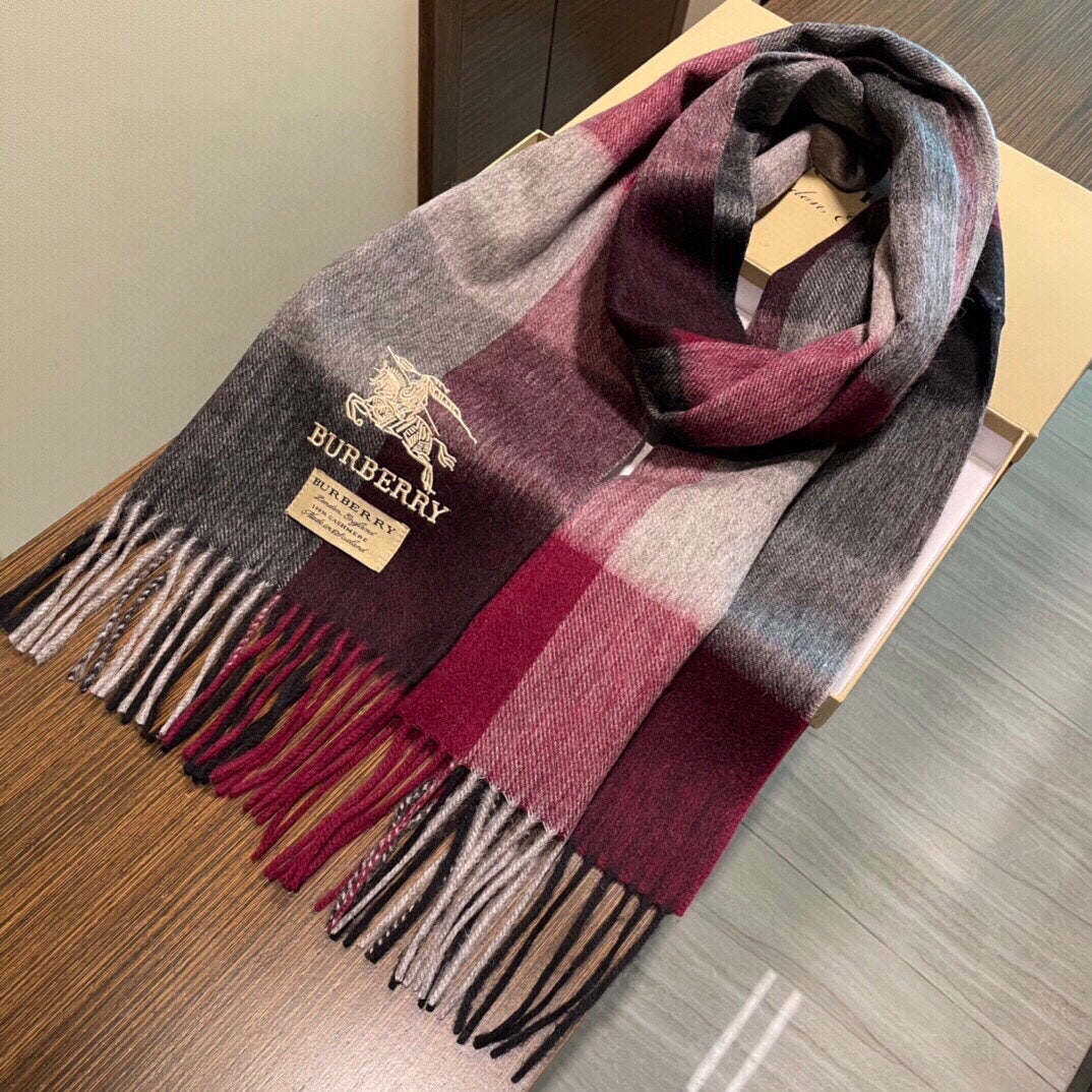 SCARF 200 CM IN COLORFUL CASHMERE 407314