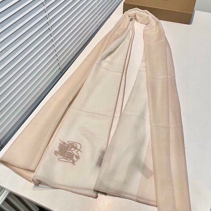 SCARF 200 CM IN BEIGE MIX WHITE CASHMERE 407317