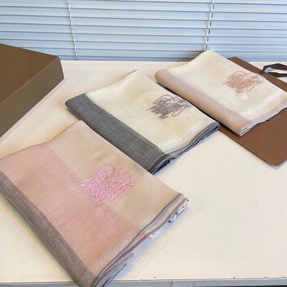 SCARF 200 CM IN LIGHT PINK MIX WHITE CASHMERE 407319