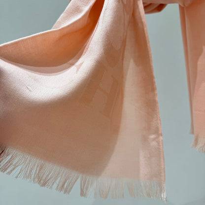 LONG SCARF 195 CM IN LIGHT PINK CASHMERE 332743