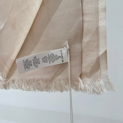 LONG SCARF 195 CM IN BEIGE CASHMERE 332744