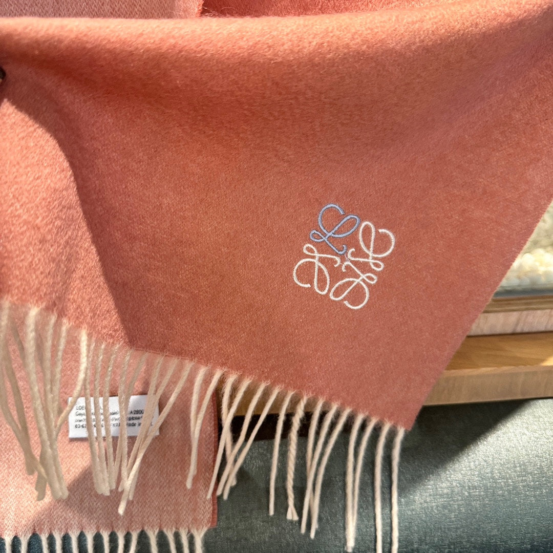 SCARF 180 CM IN BLUSH PINK CASHMERE 407385