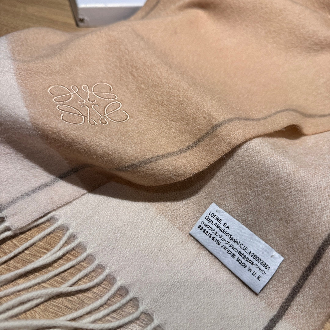 SCARF 180 CM IN MACAROON BEIGE CASHMERE 407394