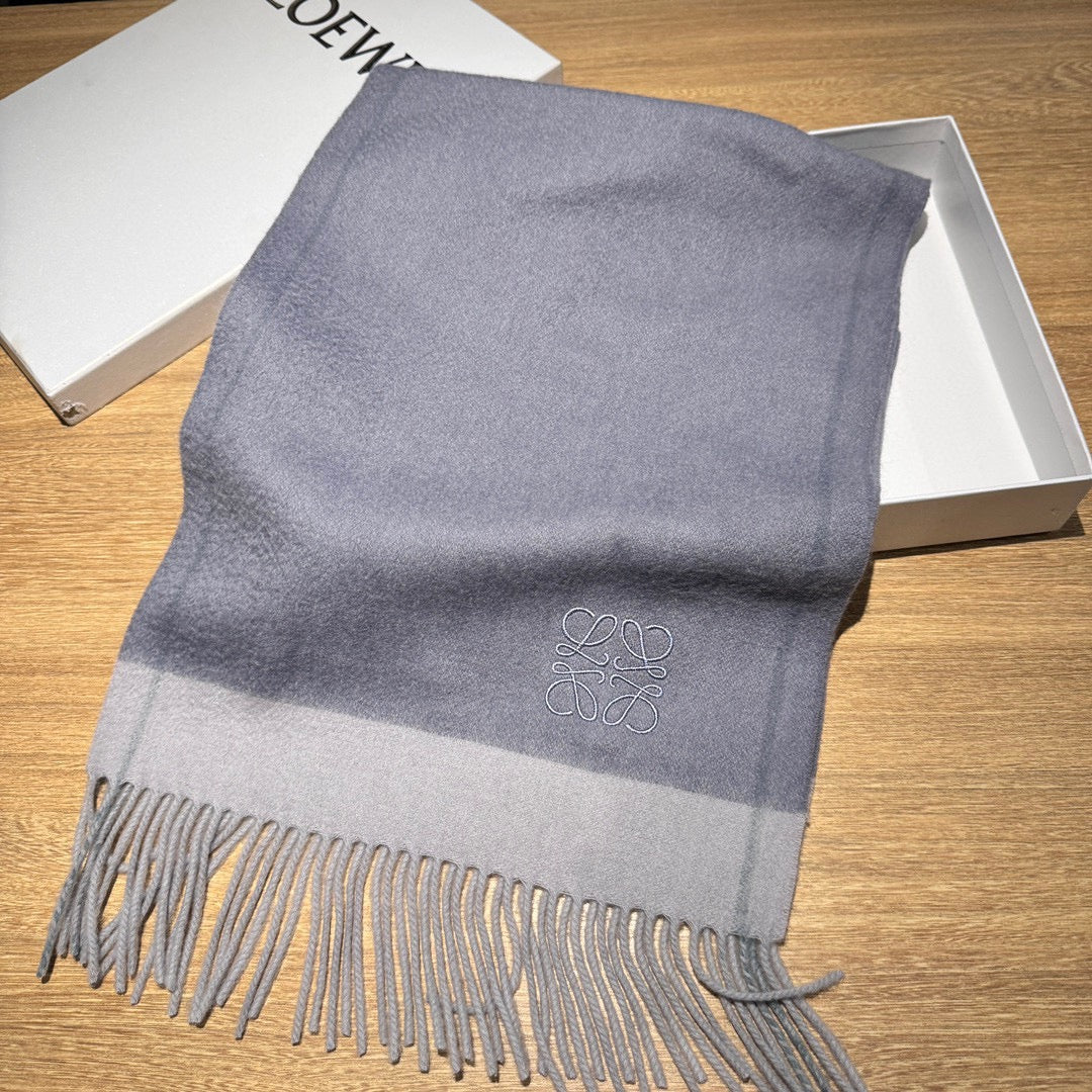 SCARF 180 CM IN COOL GRAY CASHMERE 407395