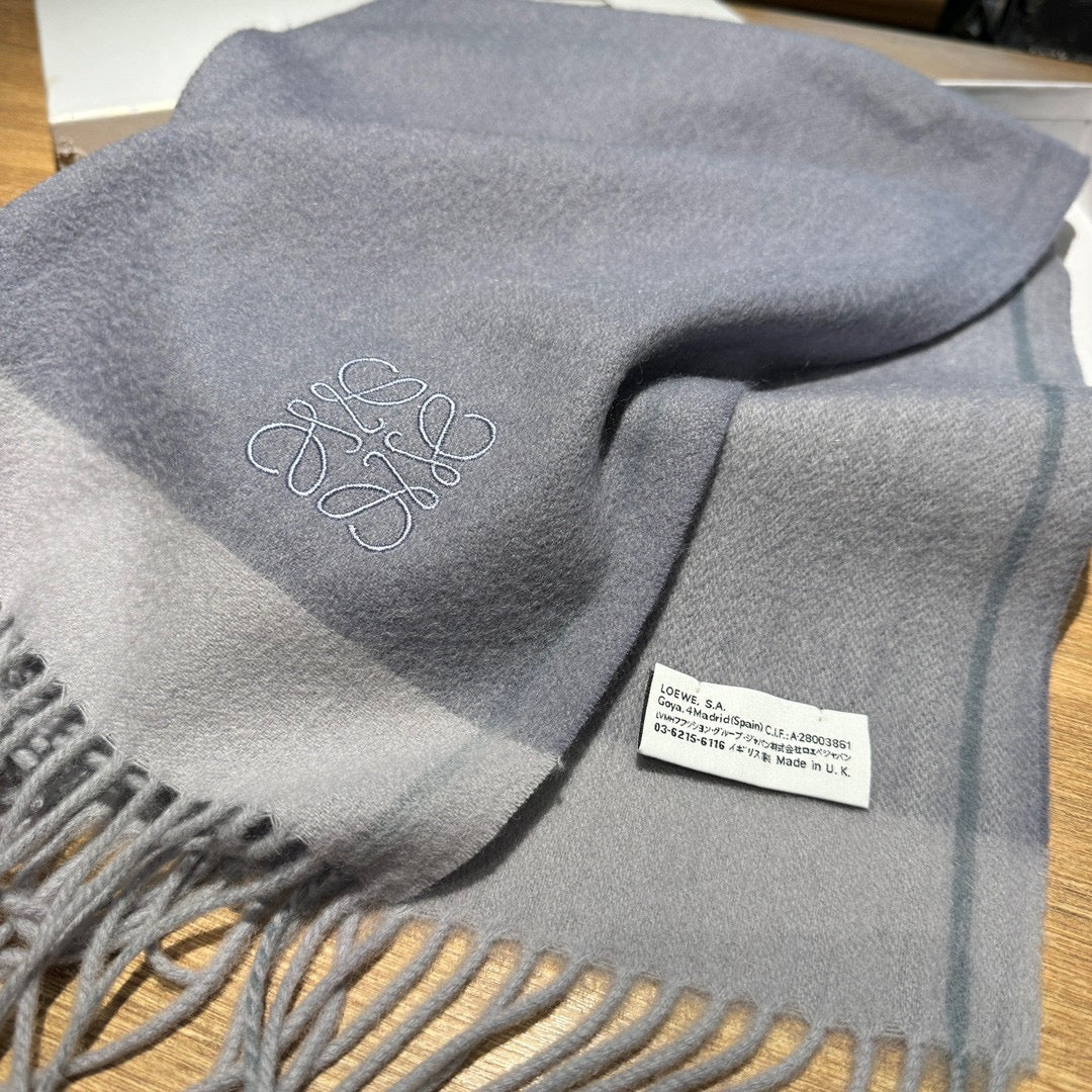 SCARF 180 CM IN COOL GRAY CASHMERE 407395