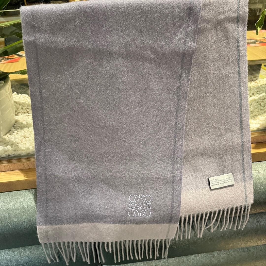 SCARF 180 CM IN COOL GRAY CASHMERE 407395