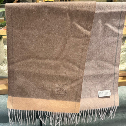 SCARF 180 CM IN MEDIUM BROWN CASHMERE 407396