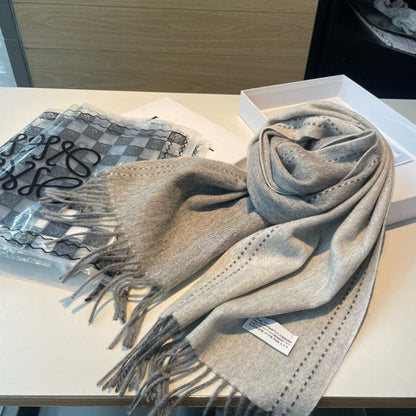 SCARF 180 CM IN LIGHT GRAY CASHMERE 350485