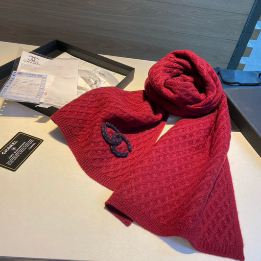 SCARF 170 CM IN CHERRY RED CASHMERE 401992