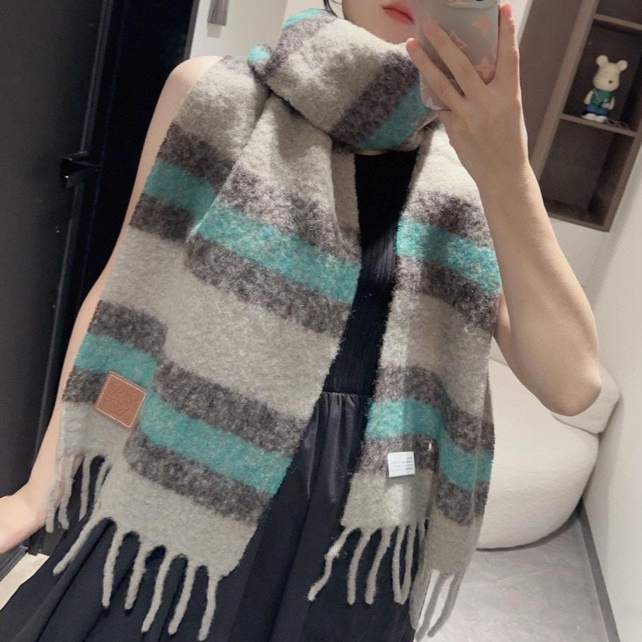 SCARF IN COLORFUL WOOL AND MOHAIR 415219