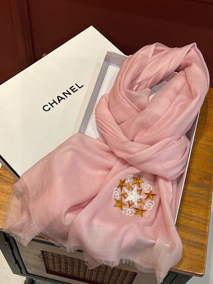 SCARF 200 CM IN BLUSH PINK CASHMERE 394617