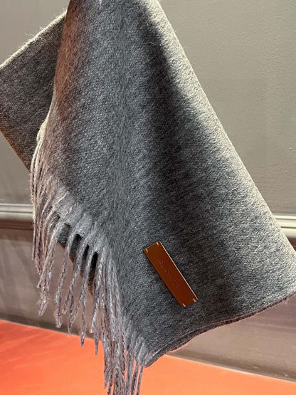 SCARF 180 CM IN DARK GRAY CASHMERE 396480