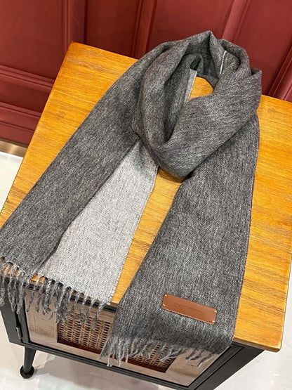 SCARF 180 CM IN DARK GRAY CASHMERE 396480