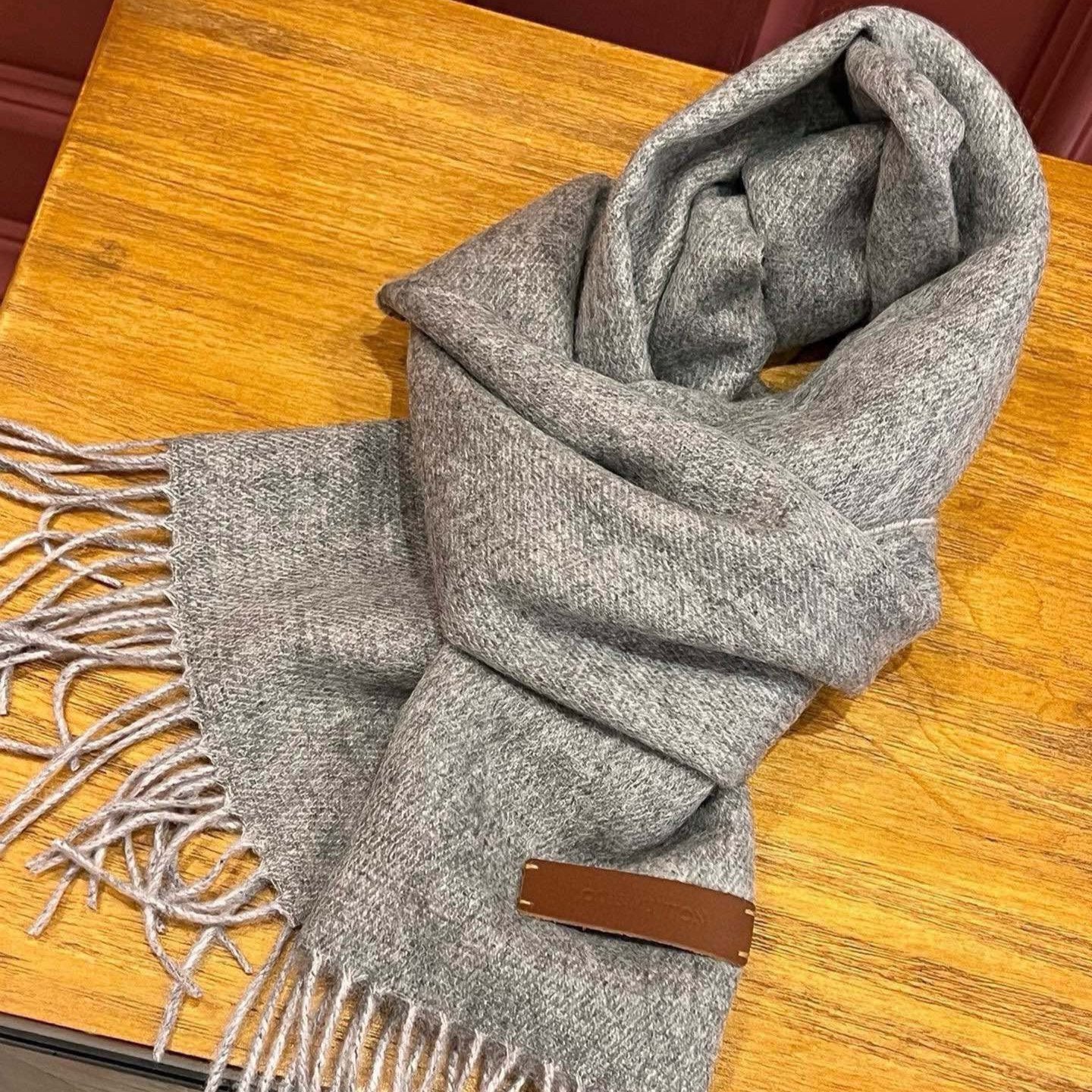 SCARF 180 CM IN DOVE GRAY CASHMERE 396481