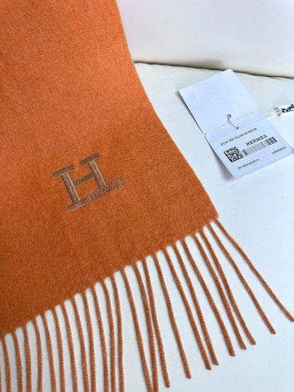 SCARF 190 CM IN TIGER ORANGE CASHMERE