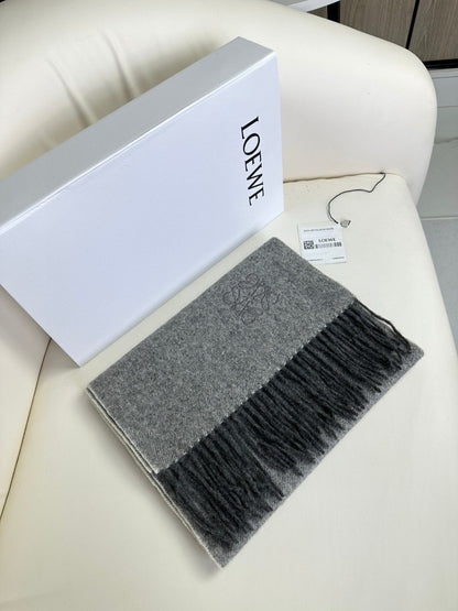 SCARF 180 CM IN MOUSE GRAY CASHMERE 383862