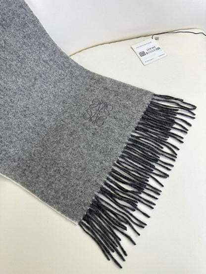 SCARF 180 CM IN MOUSE GRAY CASHMERE 383862