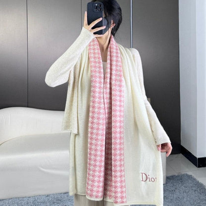 SCARF 190 CM IN BABY PINK MIX BEIGE CARO CASHMERE 388126