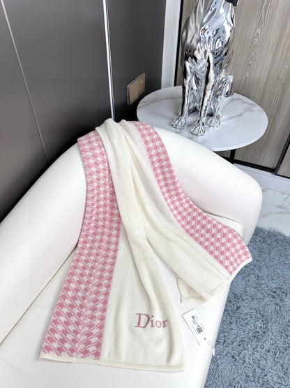 SCARF 190 CM IN BABY PINK MIX BEIGE CARO CASHMERE 388126