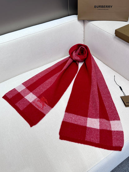 SCARF 190 CM IN CHERRY RED CASHMERE  398397