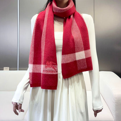 SCARF 190 CM IN CHERRY RED CASHMERE  398397