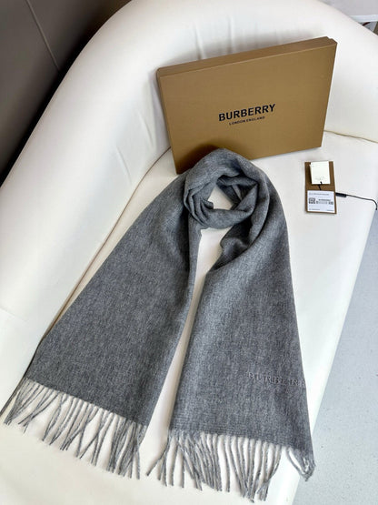 SCARF 180 CM IN GRAPHITE GRAY CASHMERE 398415