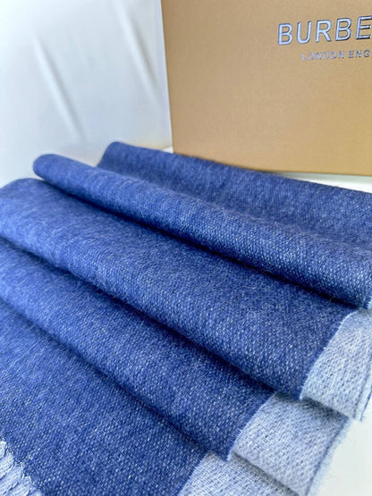 SCARF 180 CM IN NAVY BLUE CASHMERE 398419