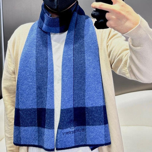 SCARF 180 CM IN TRUE BLUE CASHMERE 403869