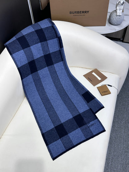 SCARF 180 CM IN TRUE BLUE CASHMERE 403869