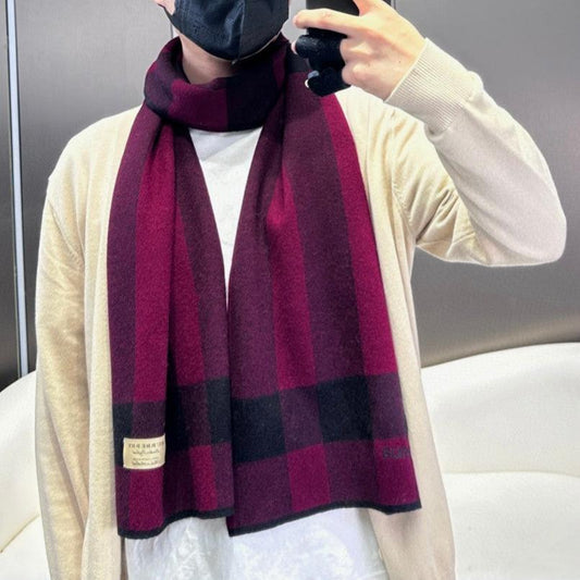 SCARF 180 CM IN MULBERRY PURPLE CASHMERE 403871