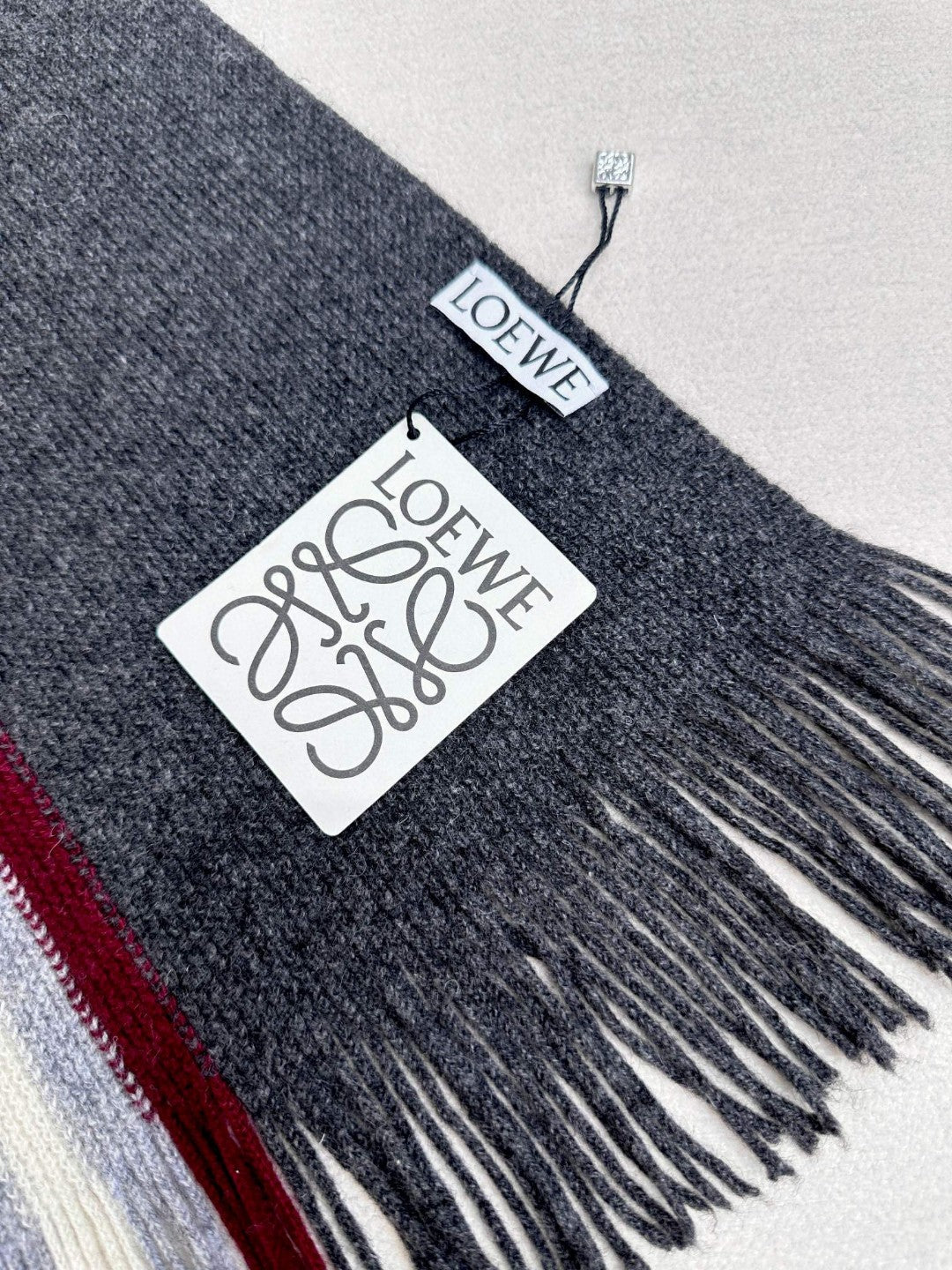 SCARF 180 CM IN DARK GRAY CASHMERE 410156