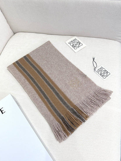 SCARF 180 CM IN ALMOND BEIGE CASHMERE 410158