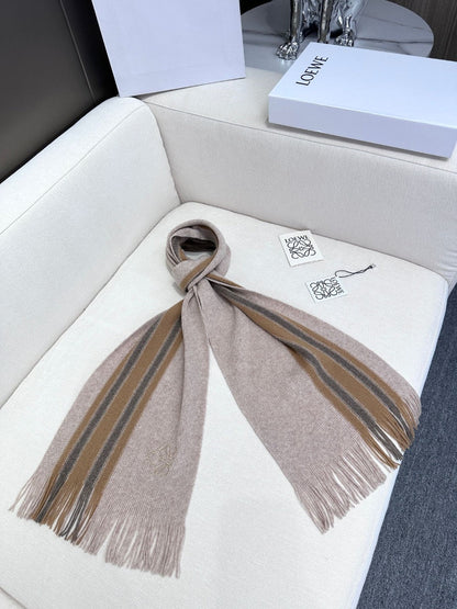 SCARF 180 CM IN ALMOND BEIGE CASHMERE 410158