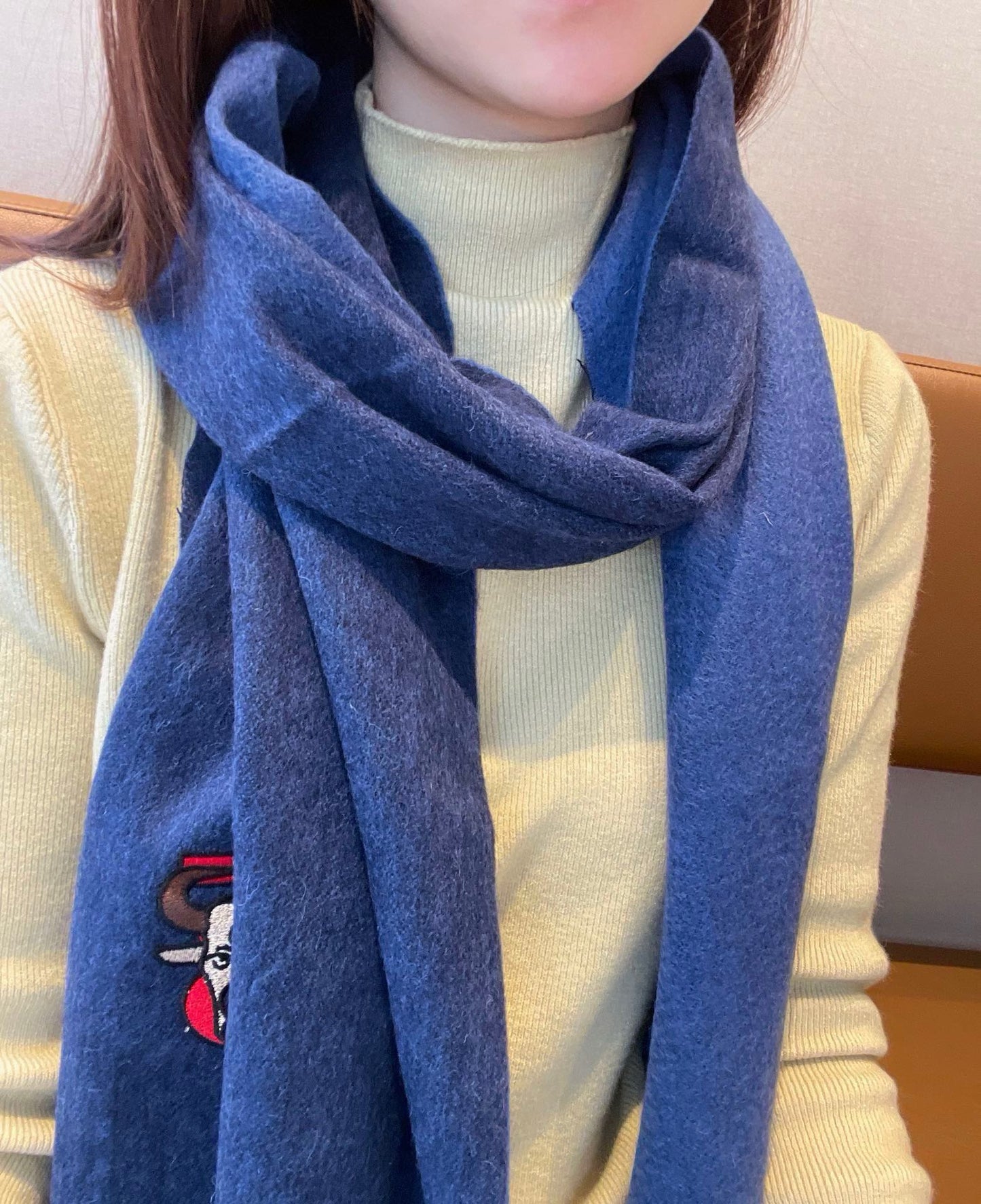 SCARF 200 CM IN CLASSIC BLUE CASHMERE 403740