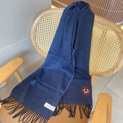 SCARF 200 CM IN CLASSIC BLUE CASHMERE 403740