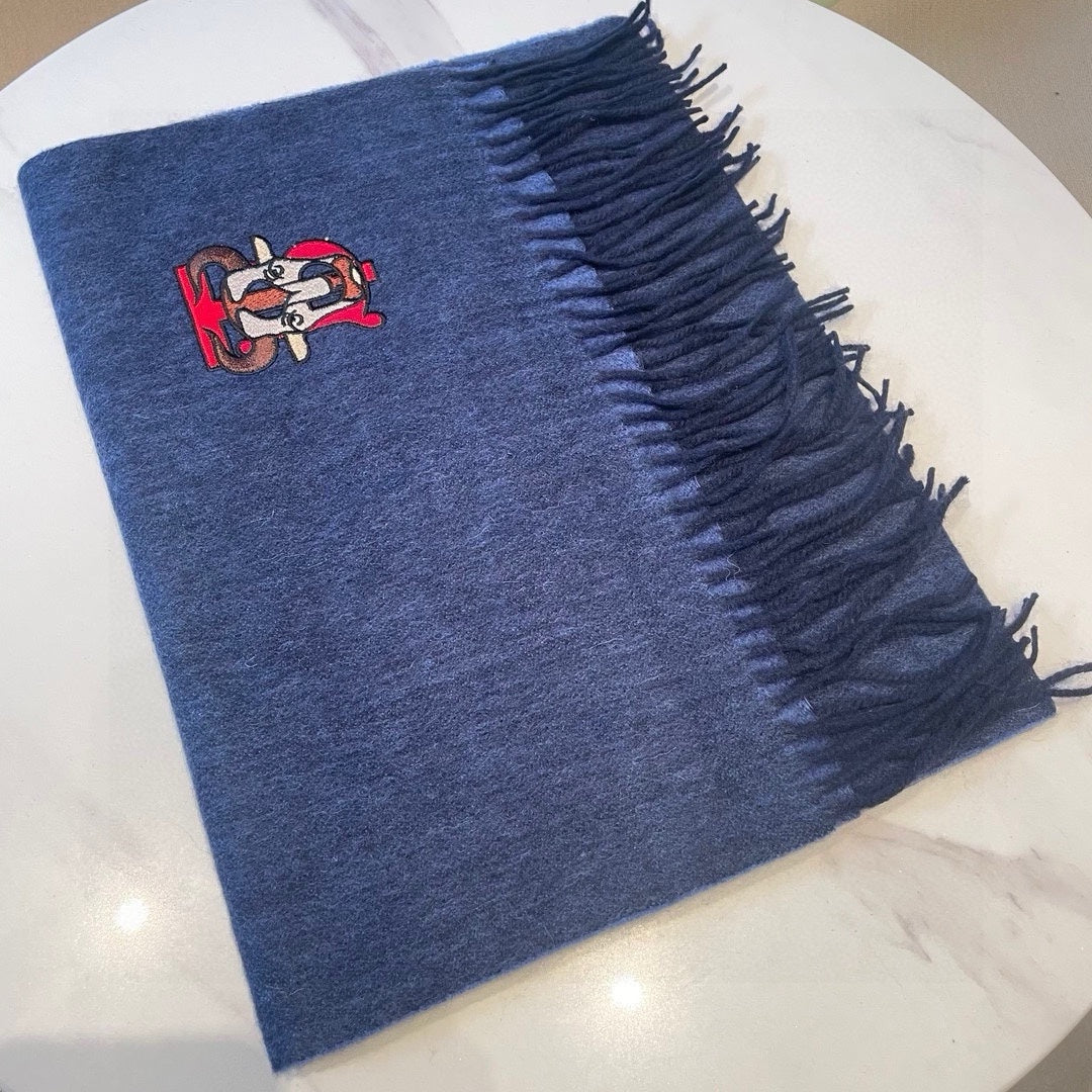 SCARF 200 CM IN CLASSIC BLUE CASHMERE 403740