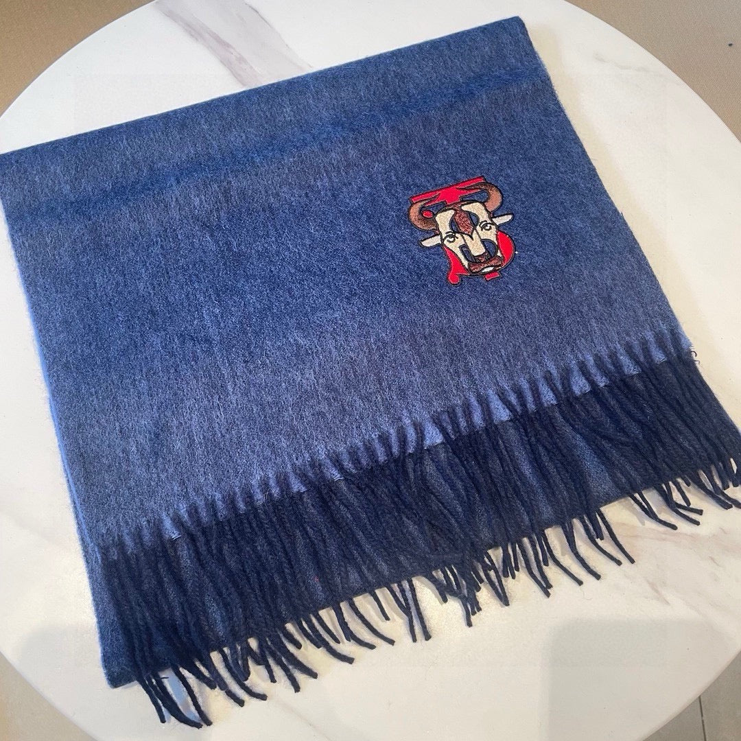 SCARF 200 CM IN CLASSIC BLUE CASHMERE 403740