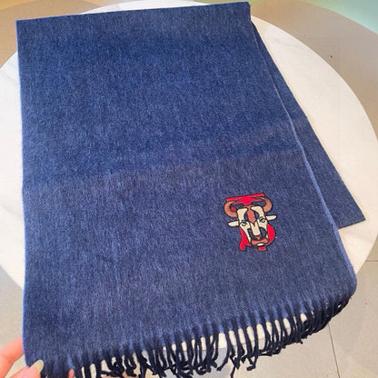 SCARF 200 CM IN CLASSIC BLUE CASHMERE 403740