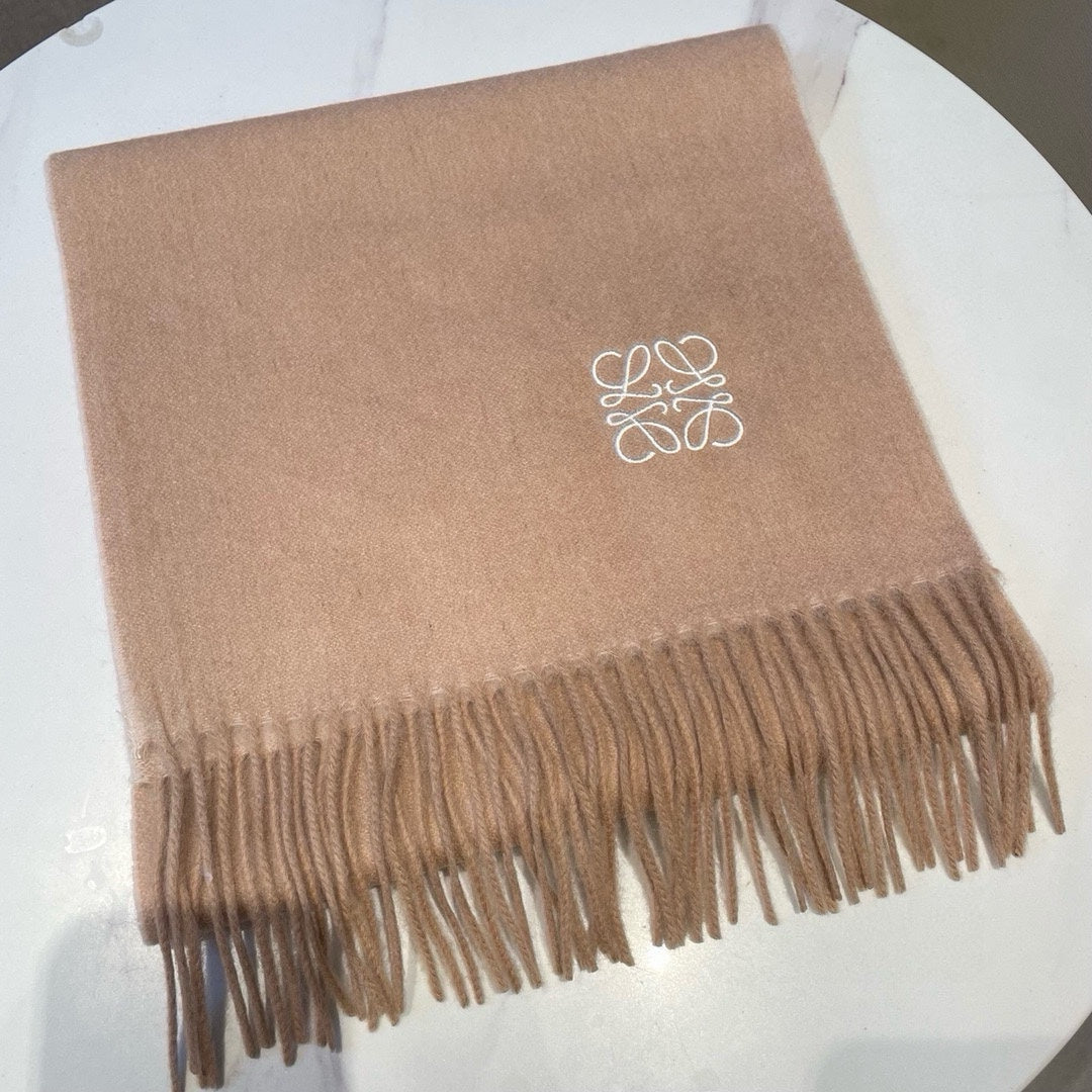 SCARF 180 CM IN CAMEL BEIGE CASHMERE AND WOOL 403757