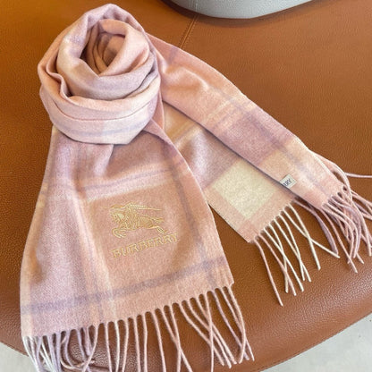 SCARF 180 CM IN PASTEL PINK WOOL 408566