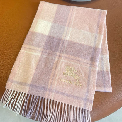 SCARF 180 CM IN PASTEL PINK WOOL 408566