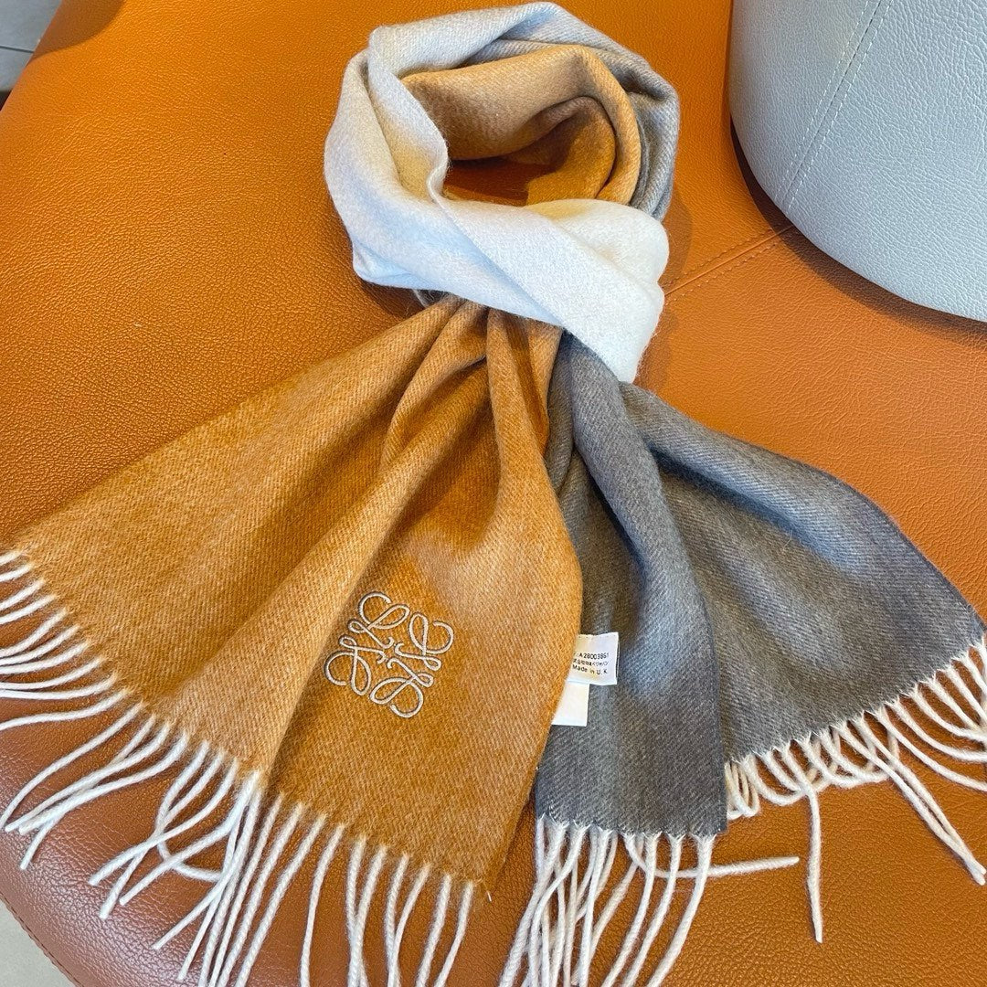 SCARF 180 CM IN COLORFUL CASHMERE AND WOOL 411661