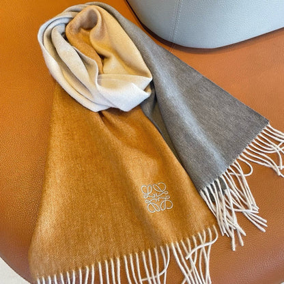 SCARF 180 CM IN COLORFUL CASHMERE AND WOOL 411661