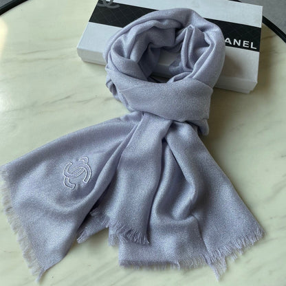 SCARF 210 CM IN PASTEL PURPLE CASHMERE  402209