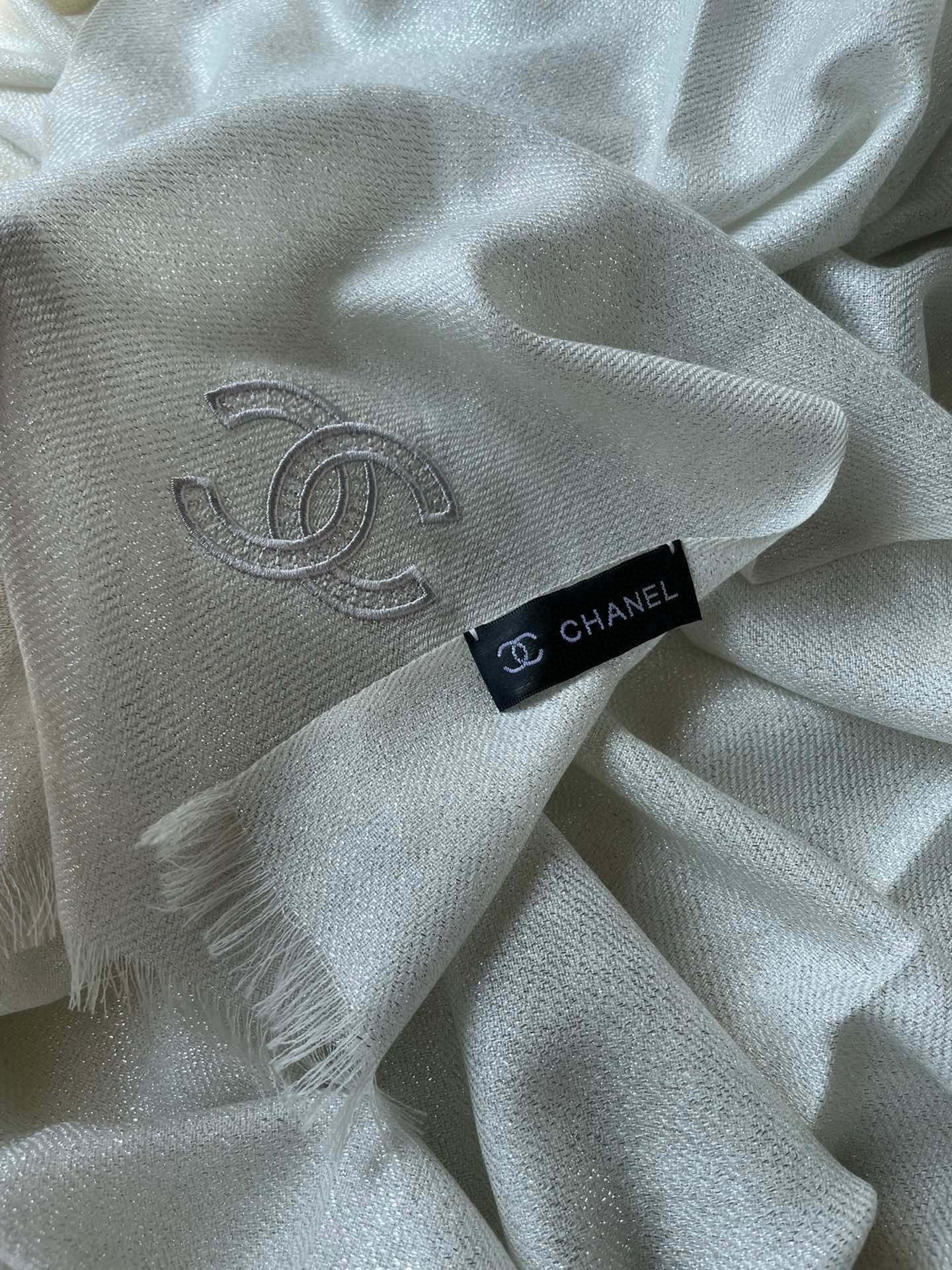 SCARF 210 CM IN IVORY WHITE CASHMERE  402210