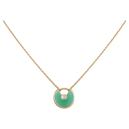 [Rose Jewellery]AMULETTE GOLD MALACHITE NECKLACE