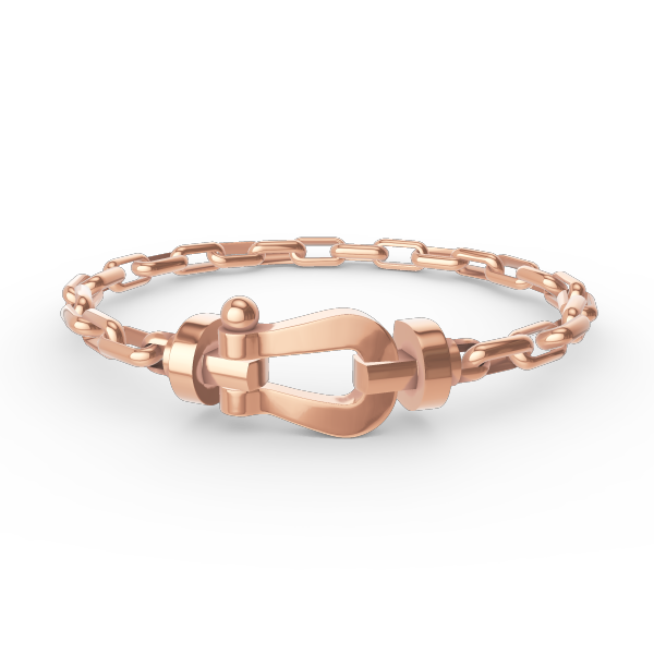 [Rose Jewellery]FORCE LARGE HORSESHOE CLASP  METAL BRACELET