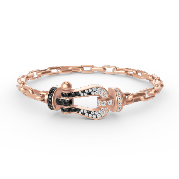 [Rose Jewellery]FORCE LARGE HORSESHOE CLASP  METAL BRACELET